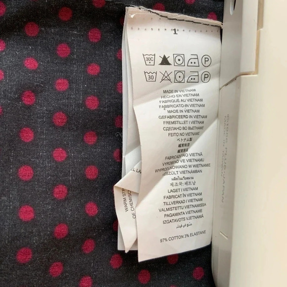 MICHAEL KORS Polka Dot Button Down Shirt Size L - Picture 9 of 11